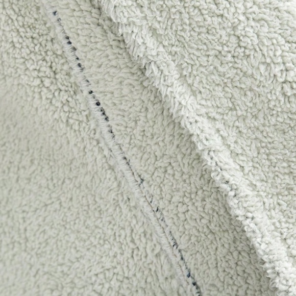 Maternity Dark Wash Denim Teddy Lined Button Loose Fit Jacket Coat - Picture 7 of 7